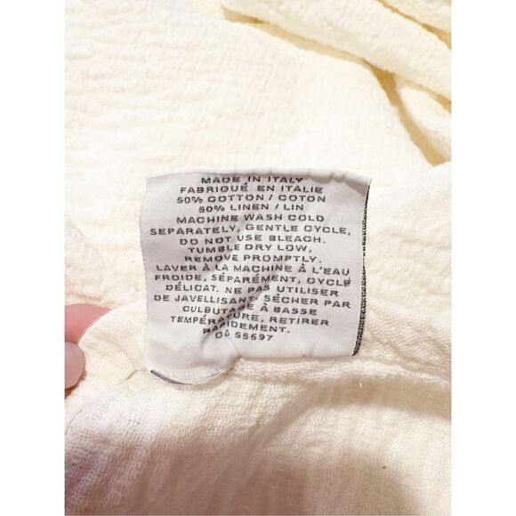 Restoration Hardware King Coverlet Blanket Made in Italy Ivory - Picture 6 of 7